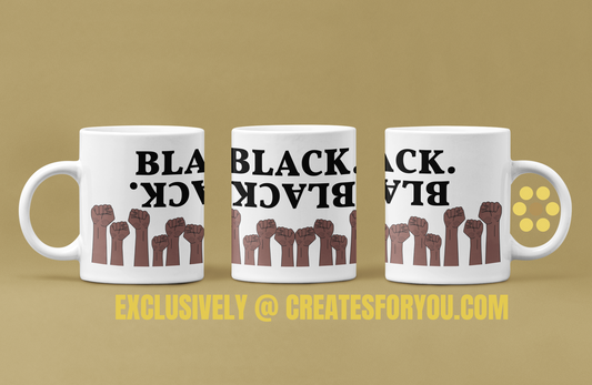 "BLACK POWER" Juneteenth Mugs: Empower Every Sip with Black History